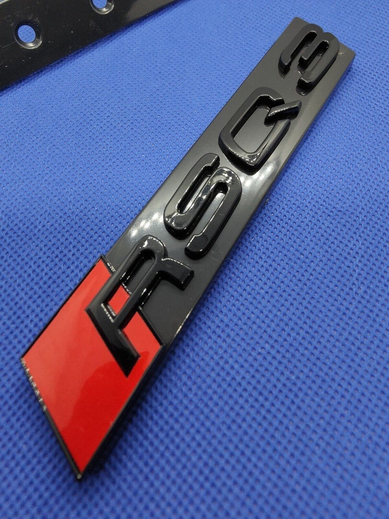 RSQ3 Logo Emblem Front Grille Gloss Black - Etsy