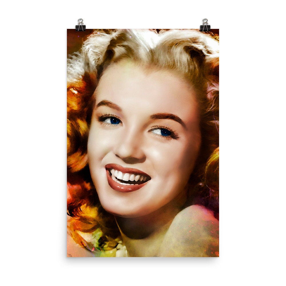 MARILYN MONROE Wall Art Print Poster. 1940s & 1950s Old Retro - Etsy