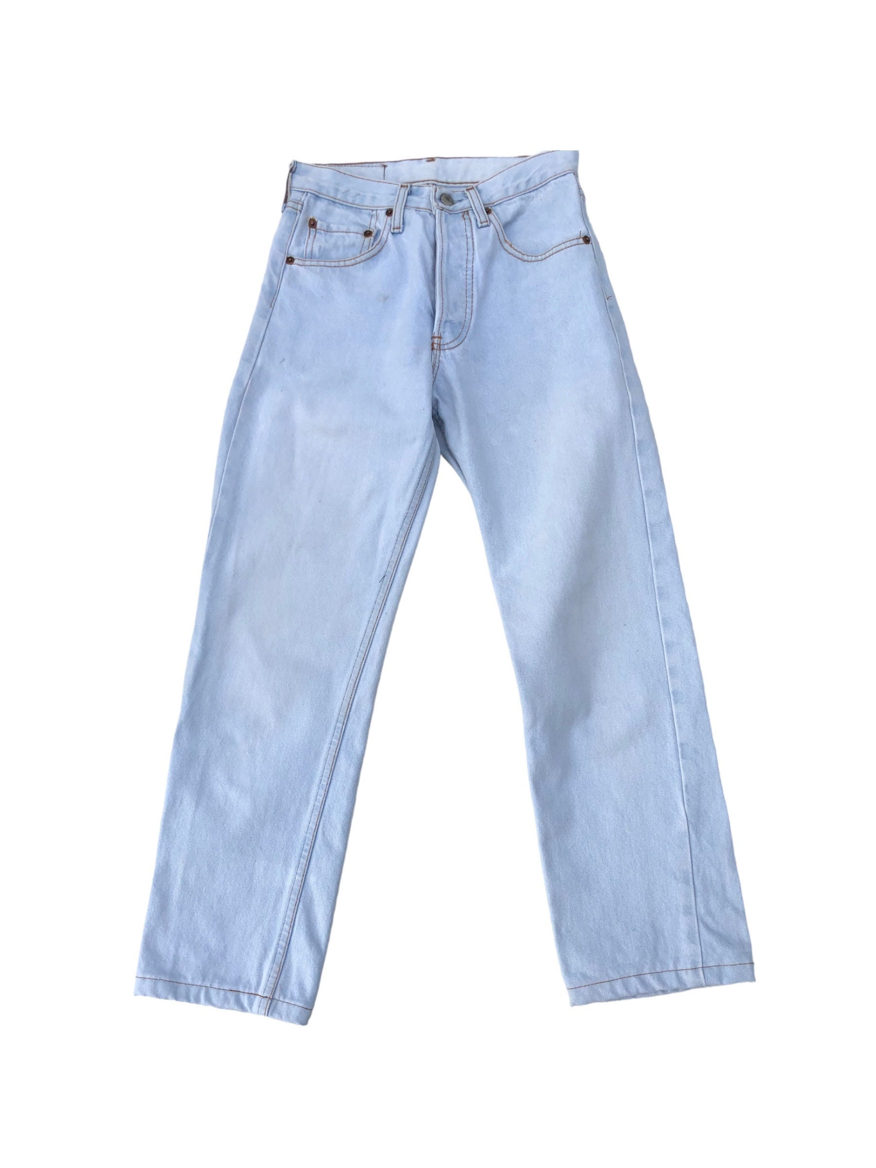 Jean Levi's 501 Vintage Années 90 - Bleu Délavé, Coupe Droite, Taille 33x32, Parfait état