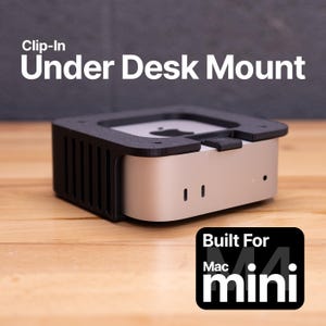 For Apple Mac Mini M4 - Under Desk Mount (Clip-In Version)