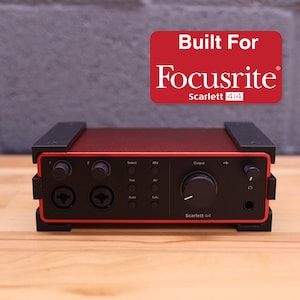 For Focusrite 4i4 - Under-Desk Mount for Focusrite Scarlett 4i4 4th Gen | Screws Included, Clip-In Version