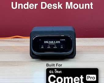 For GL iNet Comet Pro (GL-RM10) KVM - Under Desk Mount