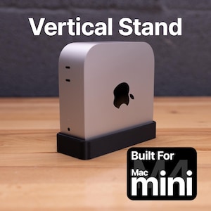 For Apple Mac Mini M4 - Vertical On-Desk Mount