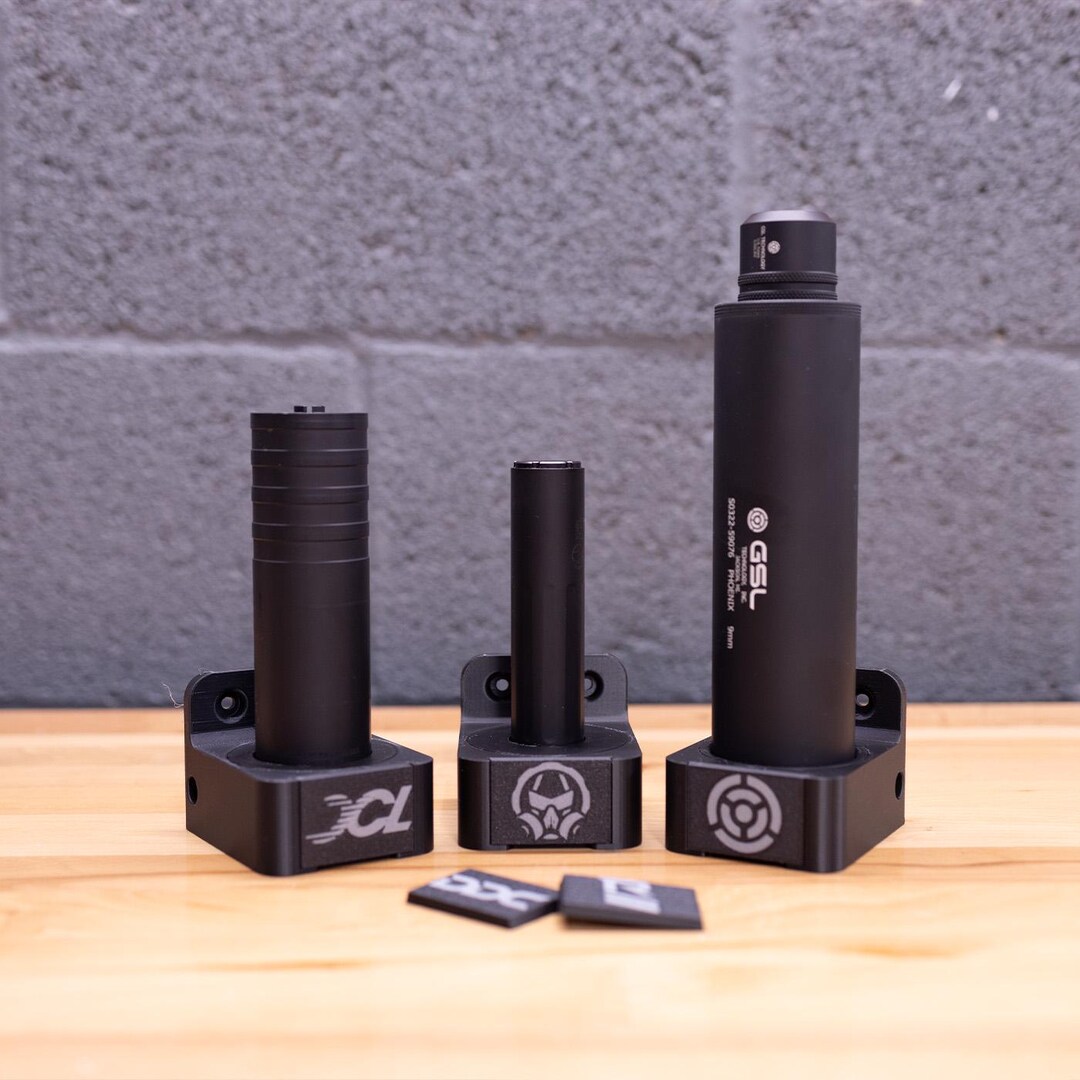 Hush Puppy Modular Suppressor Wall Mounts (with Optional Logo Plates ...