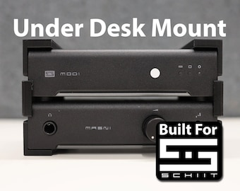 For Schiit Magni/Modi - Under-Desk "Schiitsicle" Mount for Schiit Magni, Modi, Loki, REKKR | Screws Included, Clip-In Version