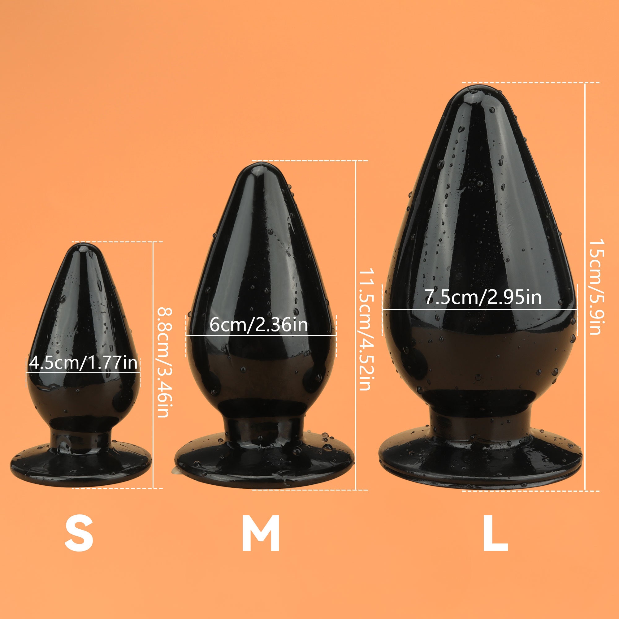 Huge Butt Plug, Soft Anal Plug, Strong Suction Cup Butt Plug, Anal Training Plug, Butt Plug for