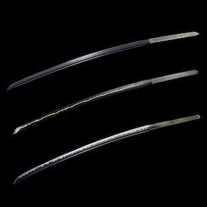 Part 1 Black finish Handmade Katana Blade DIY Accessories