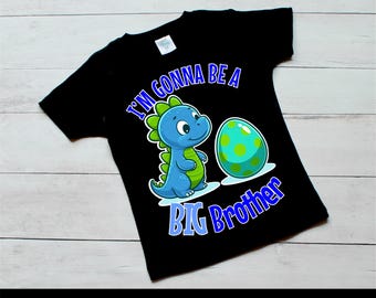 Big Brother Dinosaurier Clipart: Ankündigung der Schwangerschaft (digitaler Download)