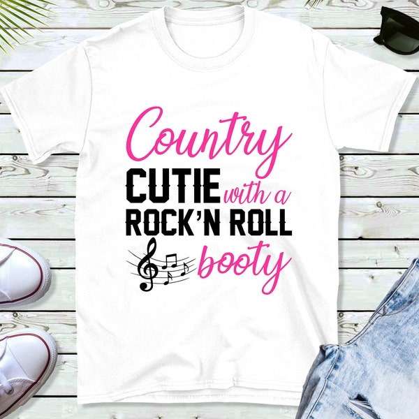Country cutie, with a rock n roll booty, Country PNG, Design. Instant Download.