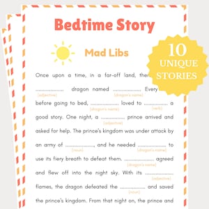 Mad Libs, Games for Kids & Adults, Birthday Games, Brunch Games, Womens Ministry Games, Classroom Games, Tea Party Games