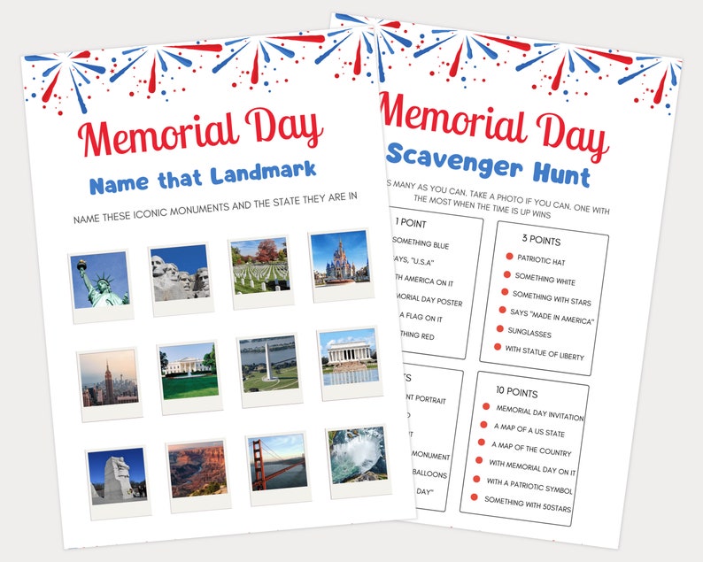 Memorial Day Games for Kids and Adults, Memorial Day Party Games