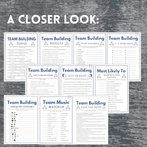 Team Building Games Bundle, 35 Game Super Bundle, Team Building Party ...