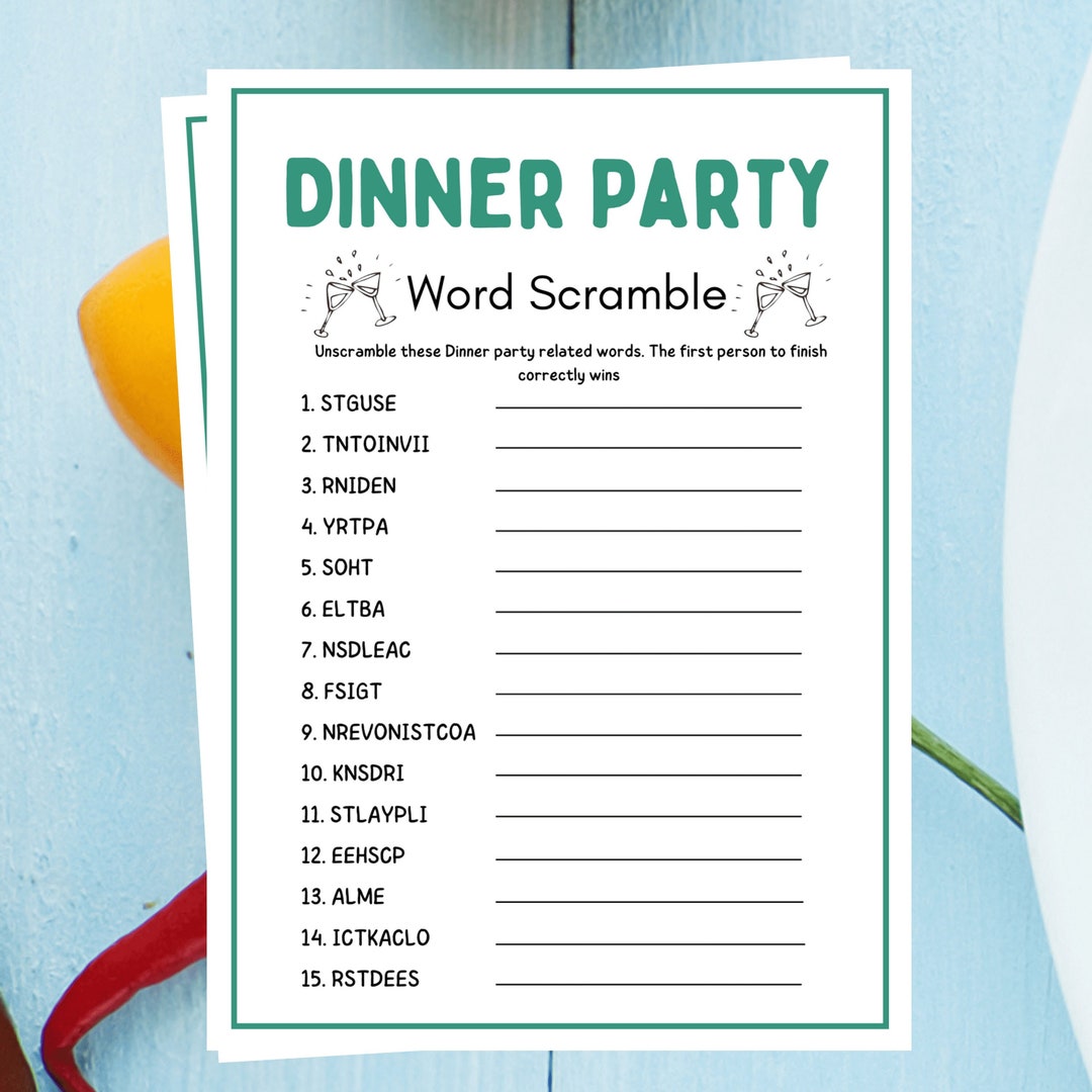 dinner-party-word-scramble-printable-dinner-party-games-dinner-table