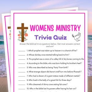 Frauen Geistliche Spiele, Bibel-Trivia-Quiz, Frauen-Retreat-Spiele, Bibelspiele, Frauengilde, Bibelspiele für Frauen, Frauenarbeit