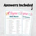 Bible Games, Bible Hymn Match Game, Women's Ministry Games, Bible Games Printable, Bible Trivia ...
