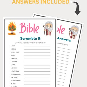 Bible Games, Word Scramble, Bible Games for Kids, Bible Study Games ...