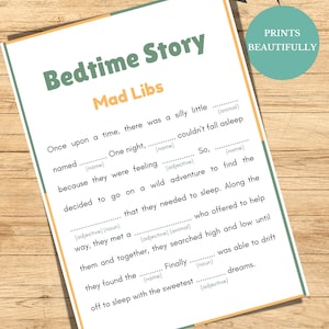Games for Kids, Mad Libs, Mad Libs for Kids, Printable Mad Libs, Bedtime Story, Bedtime Story ...
