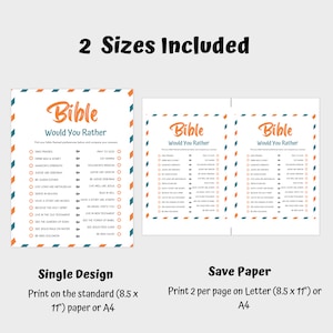 Bible Would You Rather Game, Bible Games, Printable Bible Games for ...