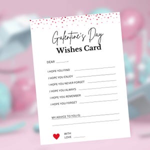 Wenskaart, Galentines Day-spellen, Galentines-spellen, Galentines-feestspellen, Valentijnsdagspellen, Ladies Night Games