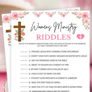 Frauen-Ministerium-Spiele: Rätsel, Frauen-Retreat-Spiele, Kirchenspiele, Bibelspiele für Frauen, Bibelstudien-Spiele, Frauen-Ministerium-Trivia