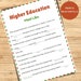 Mad Libs, Printable Word Game, Higher Education Mad Libs, Printable Mad ...