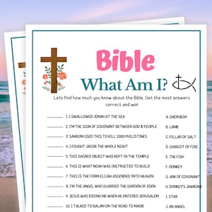Bible Games, What Am I, Bible Riddles, Bible Games Printable, Women&#39;s Ministry Games, Bible Game for Kids, Bible Games for Adults