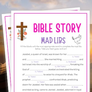 Bible Story Mad Libs, Womens Ministry Games, Womens Retreat Game ...