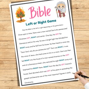 Bible Games, Left or Right, Bible Study Games, Womens Ministry Games ...