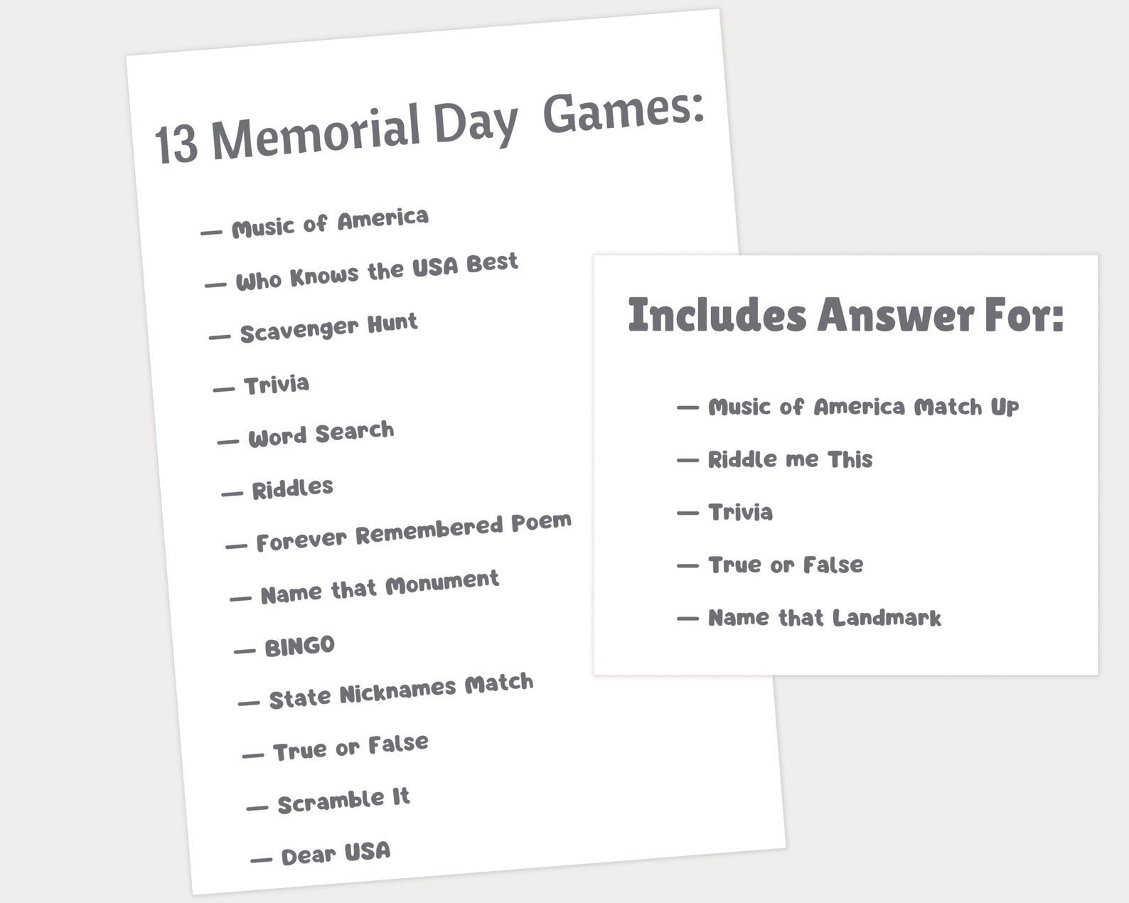 Memorial Day Games for Kids and Adults, Memorial Day Party Games