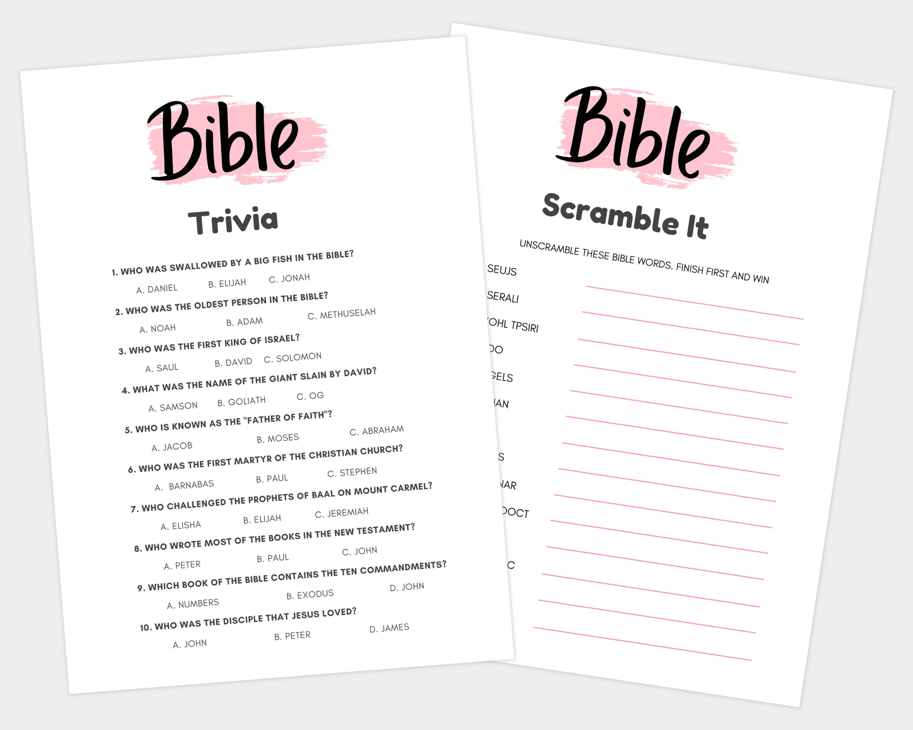 Bible Games Bible Games For Kids Bible Games For Family Bible Games 