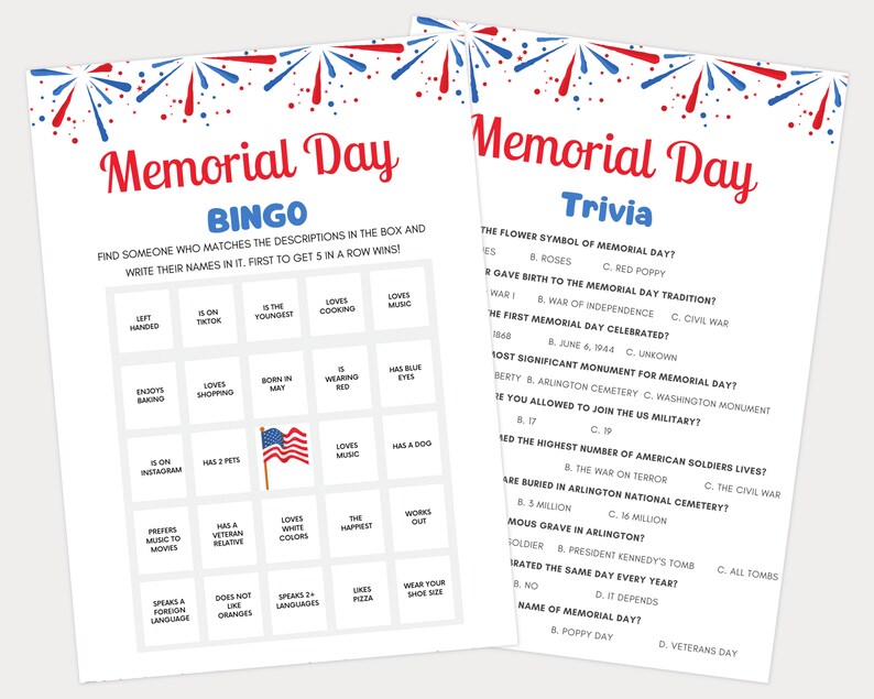 Memorial Day Games for Kids and Adults, Memorial Day Party Games