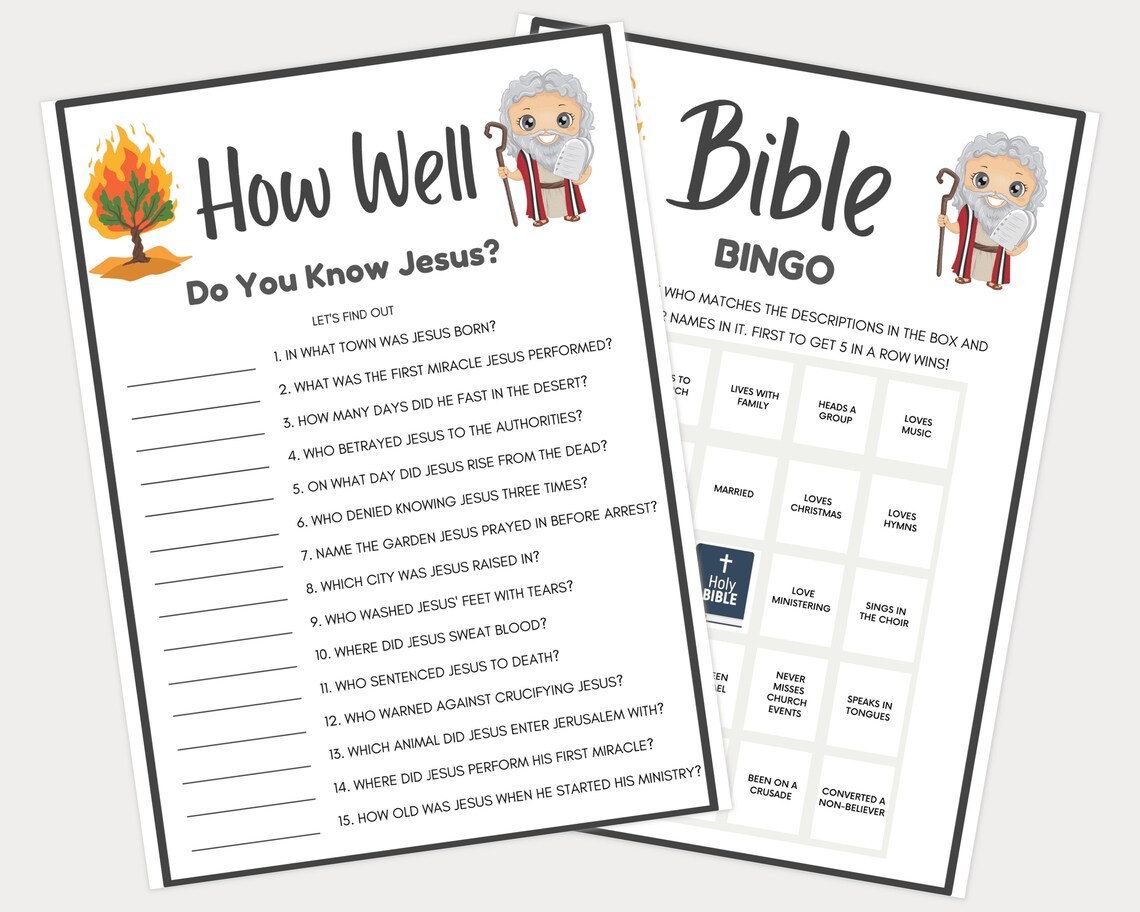 Bible Games Printable, Bible Games for Kids, Bible Games for Adults ...