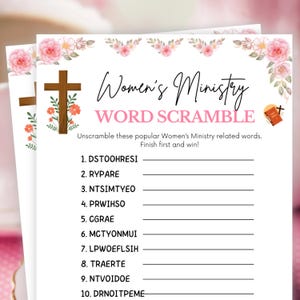 Frauen-Ministerium-Spiele: Buchstaben-Rätsel, Frauen-Retreat-Spiele, Kirchenspiele, Bibelspiele für Frauen, Bibelstudienspiele, Frauen-Ministerium-Aktivitäten