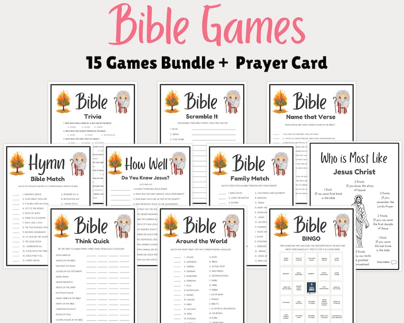Bible Games Printable Bible Games for Kids Bible Games for Adults Bible Games Printable Bible Games for Kids Bible Games for Adults