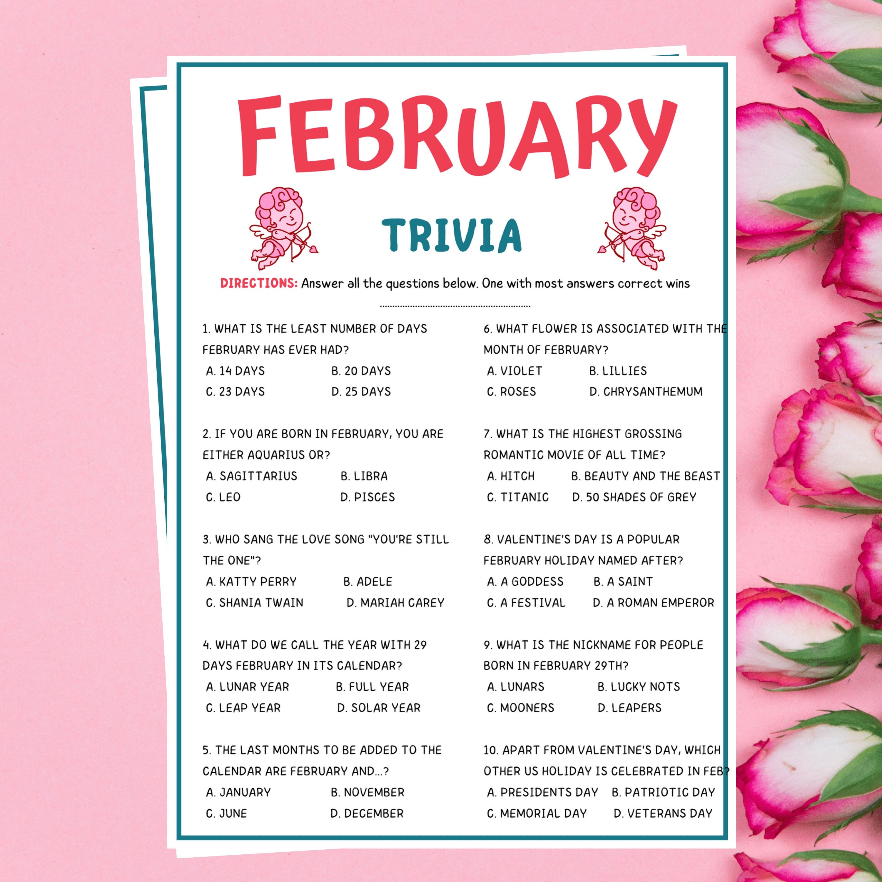 February Trivia Questions: Test Your Knowledge and Have Fun!