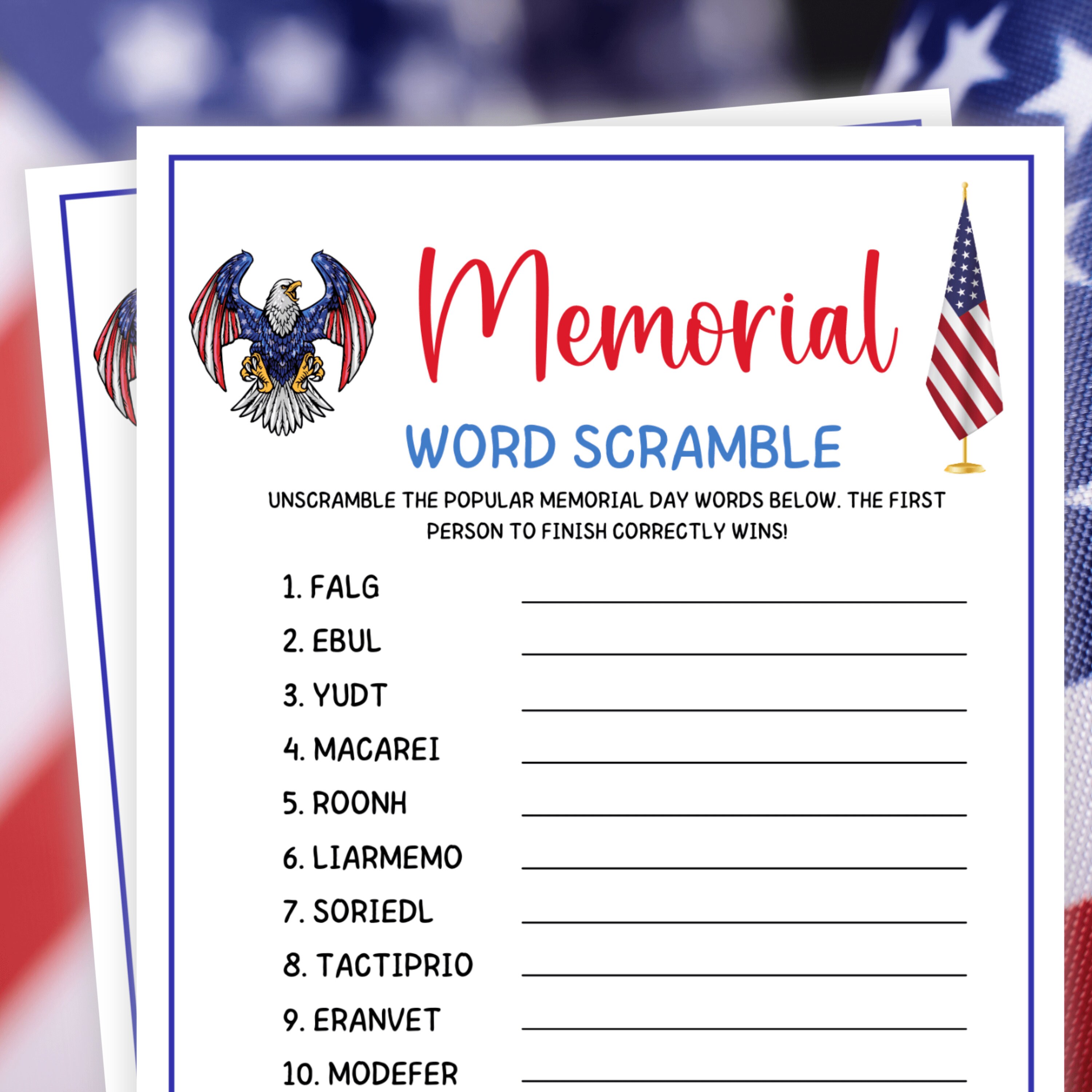 Military Word Game - Etsy, image size:3000x3000