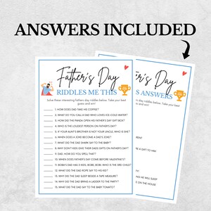 Fathers Day Games, Riddles, Fathers Day Party Games, Fathers Day ...
