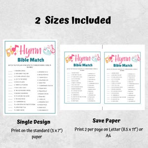 Bible Games, Bible Hymn Match Game, Women's Ministry Games, Bible Games Printable, Bible Trivia ...