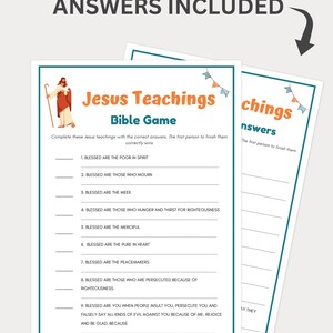 Bible Games, Jesus Teachings Game, Bible Games for Kids and Adults ...