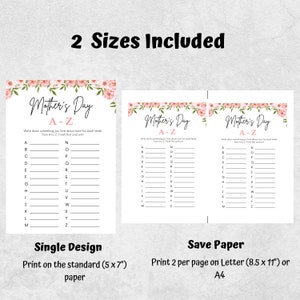 Mothers Day A-Z Race, Mothers Day Games, Party Games for Kids, Adults ...