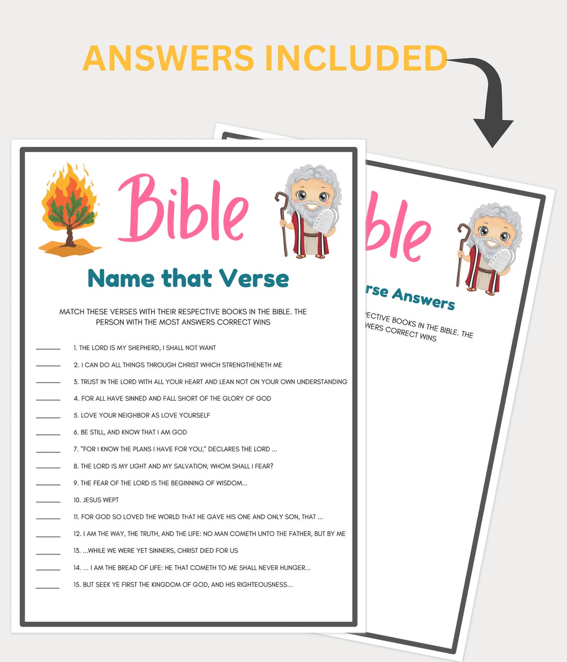 Bible Games, Name That Verse Game, Bible Games Printable, Women's ...