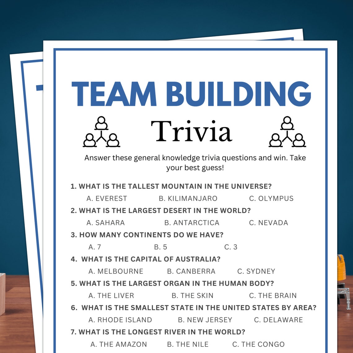 Team Building Trivia Team Building Games Party Games For Office 