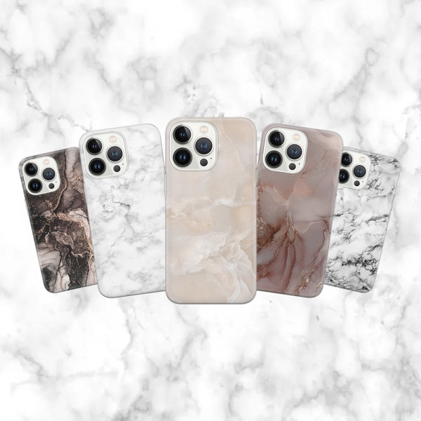 Marble Phone Case Texture Cover for iPhone 14 13 12 Pro 11 XR for Samsung S23 S22 A73 A53 A13 Pixel 7 6A