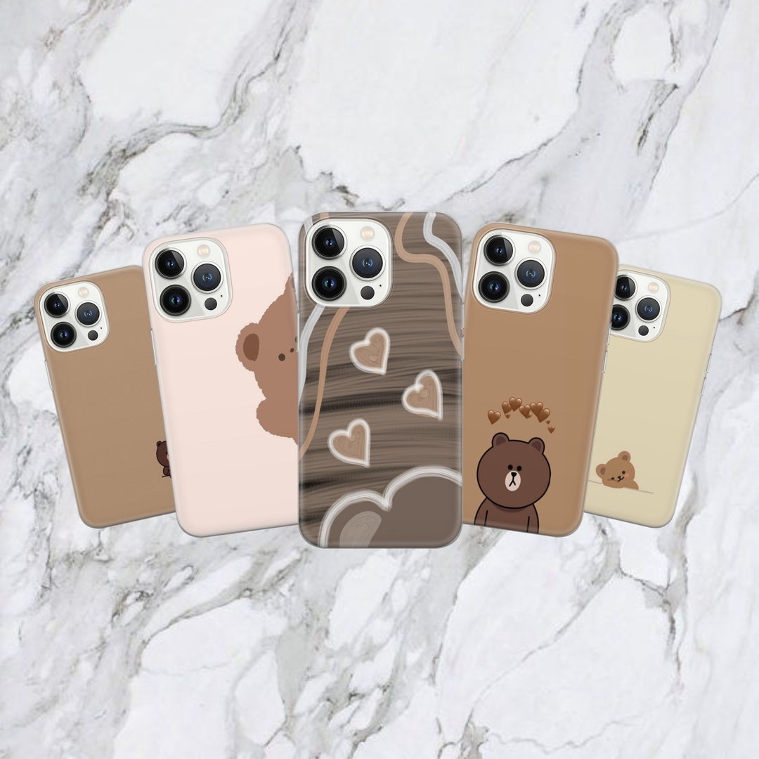 Teddy Bear Phone Case Happy Cover for iPhone 14 13 12 Pro 11 XR for