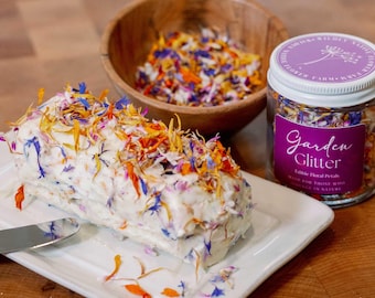 Edible Floral Petals - Garden Glitter - Colorful Dried Flower Petals