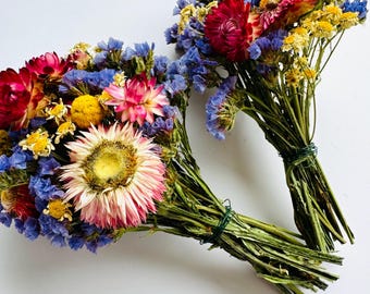 Blossom Mini Bouquet Dried Wildflowers Bright Dried Flowers Home Décor Bridesmaids Gifts Gifts for Her Dried Botanical
