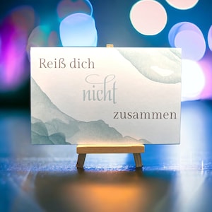 Reiß dich NICHT zusammen ! Achtsamkeitskarte, Affirmationskarte, Impulskarte, Aufmerksamkeit, Postkarte
