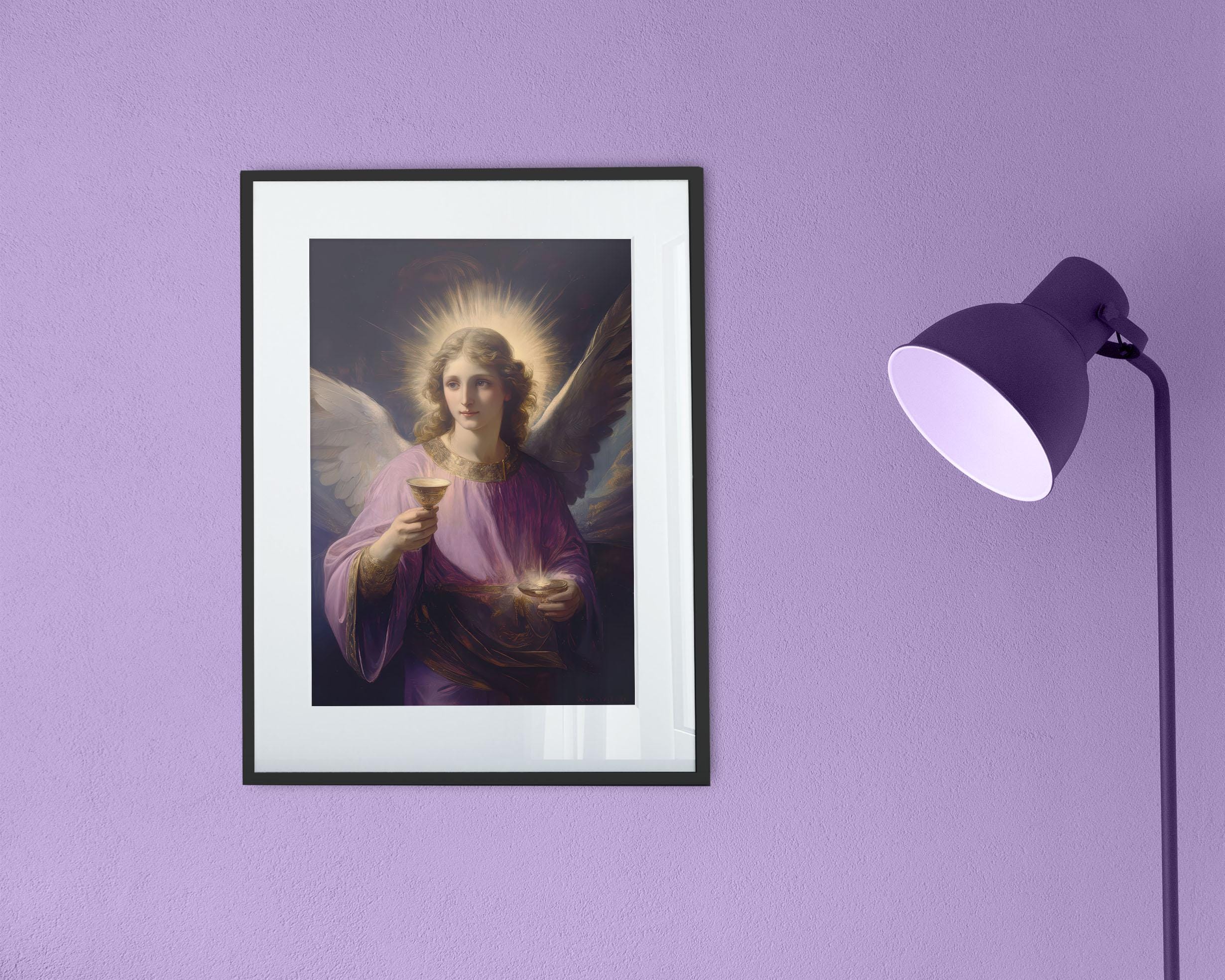 Archangel Zadkiel the Angel of Mercy - Neoclassical Painting for