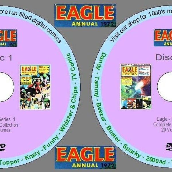 Eagle Comic Series 1 (COMPLETE) Every Issue on 17 DVDs. UK Classic Comics