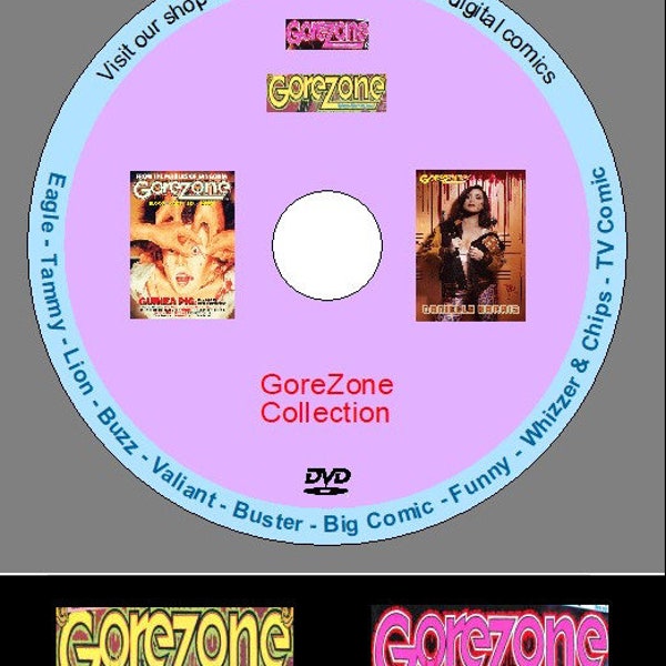 Revista GoreZone (1988-1995) en DVD. Cómics clásicos del Reino Unido